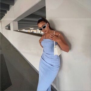 Zara Stylish Blue Dress